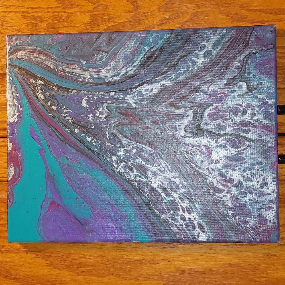 11x14 acrylic pour canvas
